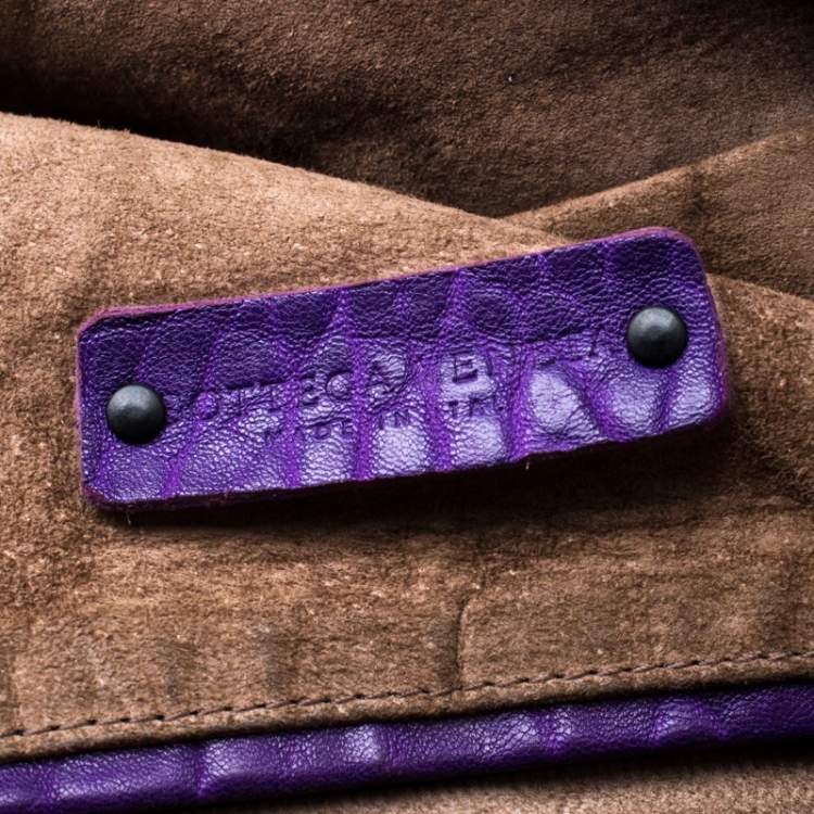 مملوكة مسبقًا Bottega Veneta Purple Leather Satchel