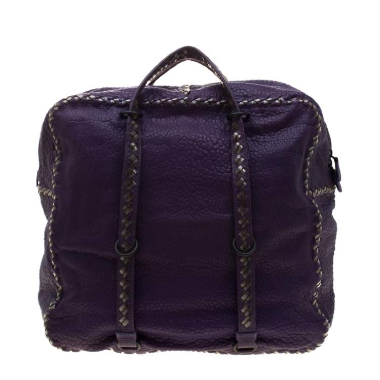 مملوكة مسبقًا Bottega Veneta Purple Leather Satchel