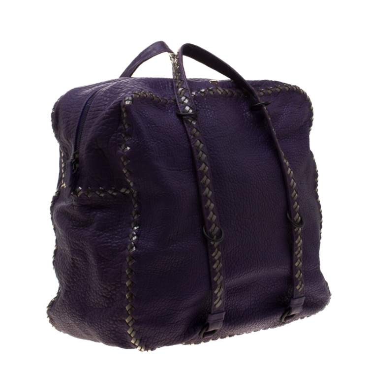 مملوكة مسبقًا Bottega Veneta Purple Leather Satchel