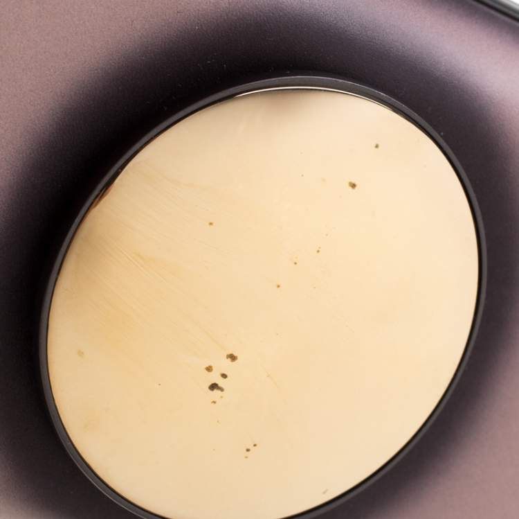 Pre Owned Bottega Veneta Black/Light Beige Leather Sphere Palazzo Knot Clutch