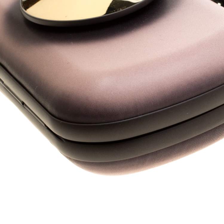 Pre Owned Bottega Veneta Black/Light Beige Leather Sphere Palazzo Knot Clutch