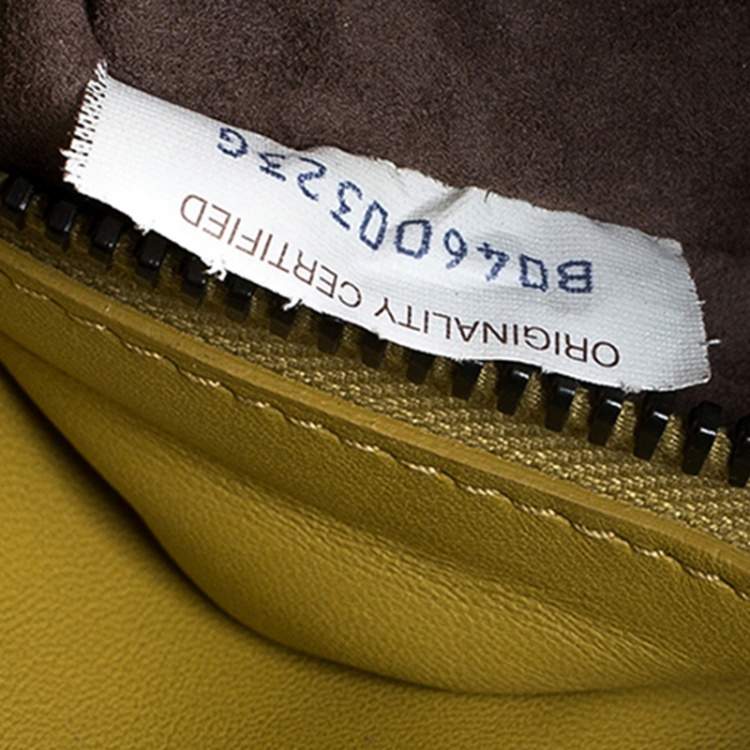 Pre Owned Bottega Veneta Teal Leather Satchel