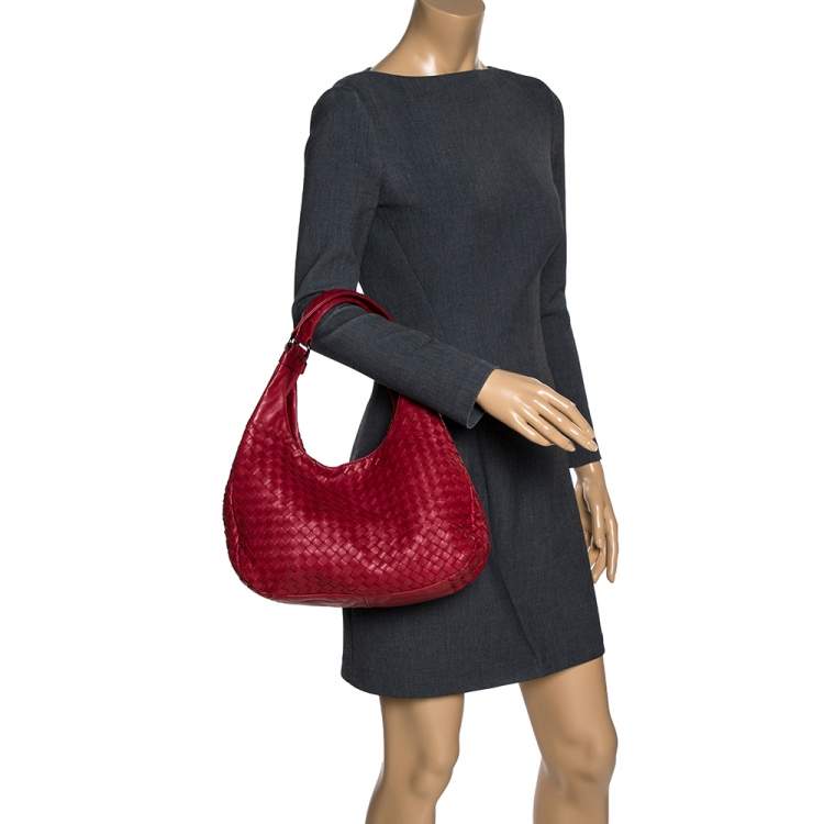 Bottega Veneta Campana Intrecciato Leather Hobo Bag