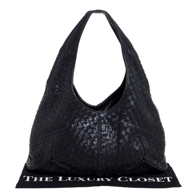 Bottega Veneta Black Intrecciato Leather Ball Hobo Bottega Veneta | TLC