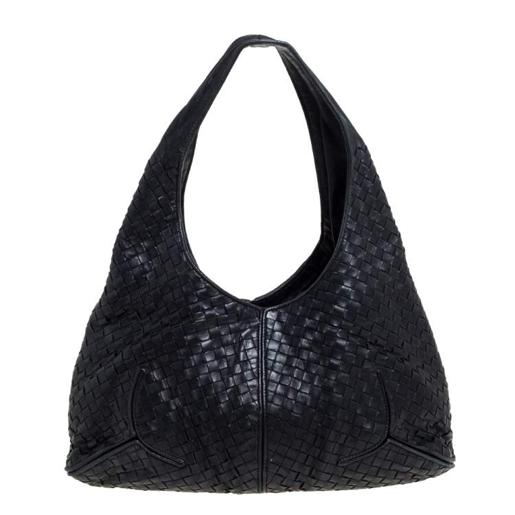 Bottega Veneta Black Intrecciato Leather Ball Hobo Bottega Veneta | TLC