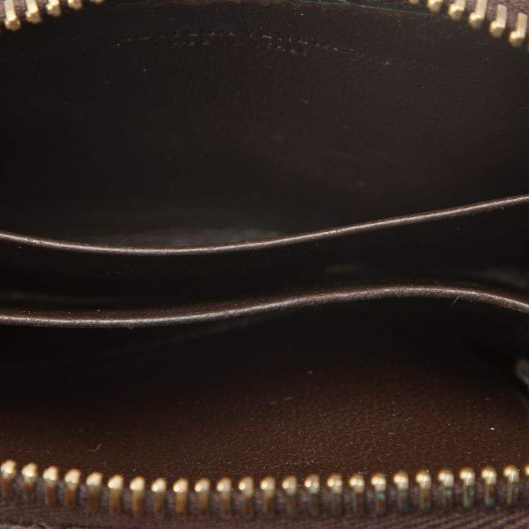 Pre Owned Bottega Veneta Black Leather Intrecciato Wallet