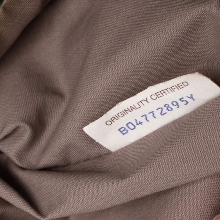 Pre Owned Bottega Veneta Green Intrecciato Leather Shopper Tote