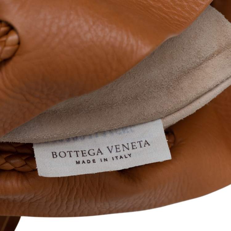 Pre Owned Bottega Veneta Brown Leather Fringe Drawstring Bucket Bag
