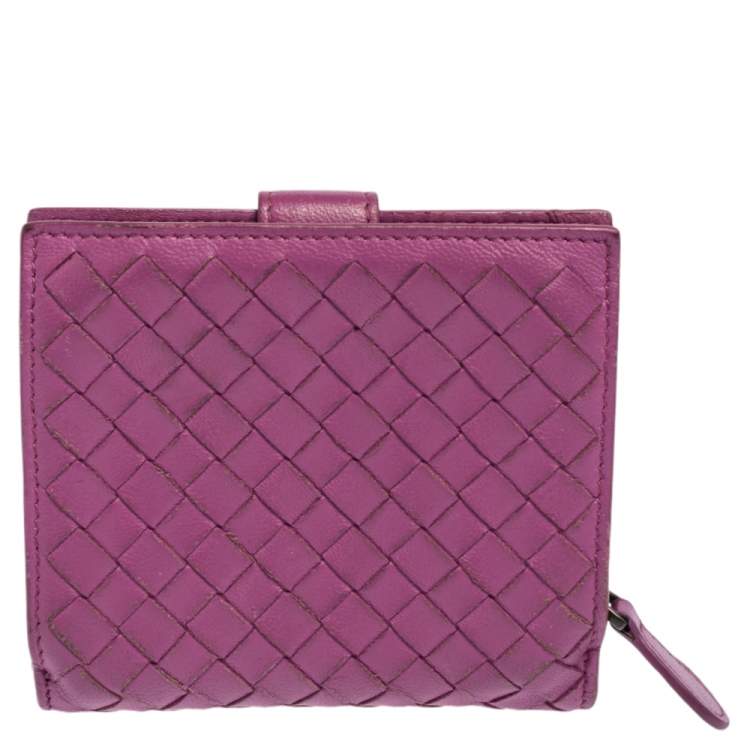 bottega veneta purple wallet