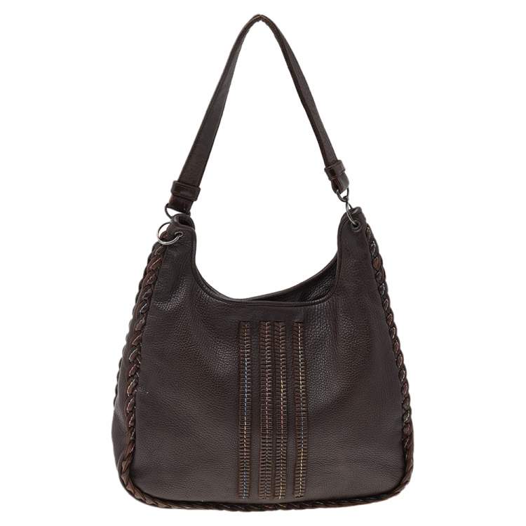 مملوكة مسبقًا Bottega Veneta Brown Leather Hobo