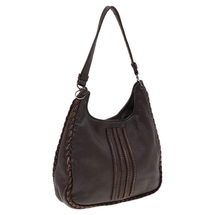 مملوكة مسبقًا Bottega Veneta Brown Leather Hobo