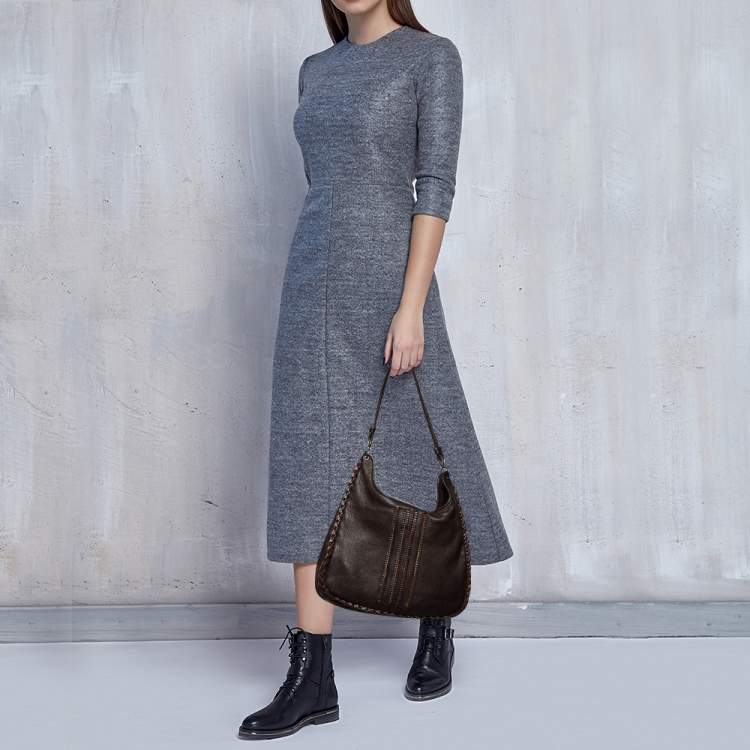 مملوكة مسبقًا Bottega Veneta Brown Leather Hobo