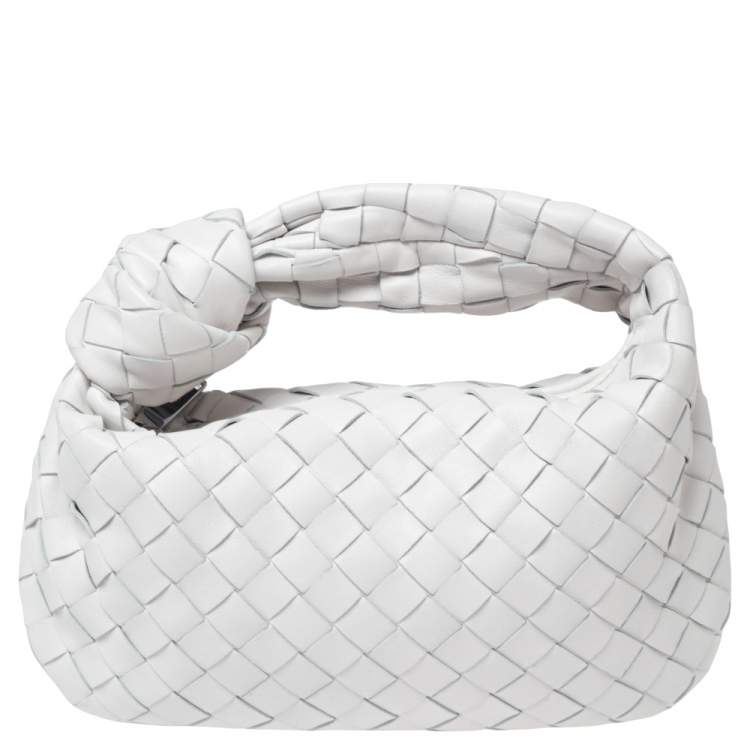 Bottega Veneta White Intrecciato Jodie Leather Hobo Bag Pony-style calfskin  ref.420022 - Joli Closet