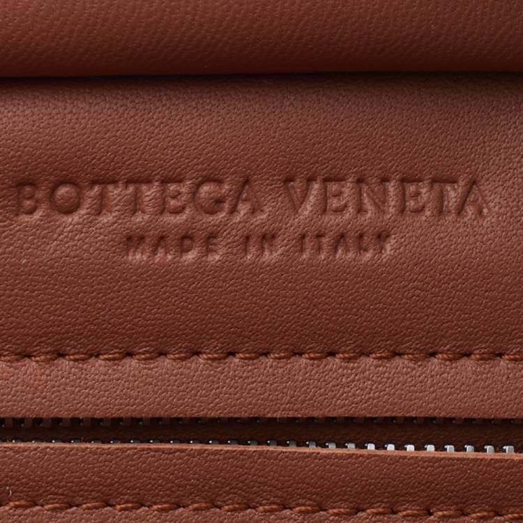 Pre Owned Bottega Veneta Brown Intrecciato Leather And Python Monaco Bag