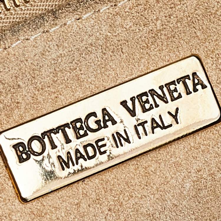 Pre Owned Bottega Veneta Black Intrecciato Leather Flap Chain Shoulder Bag