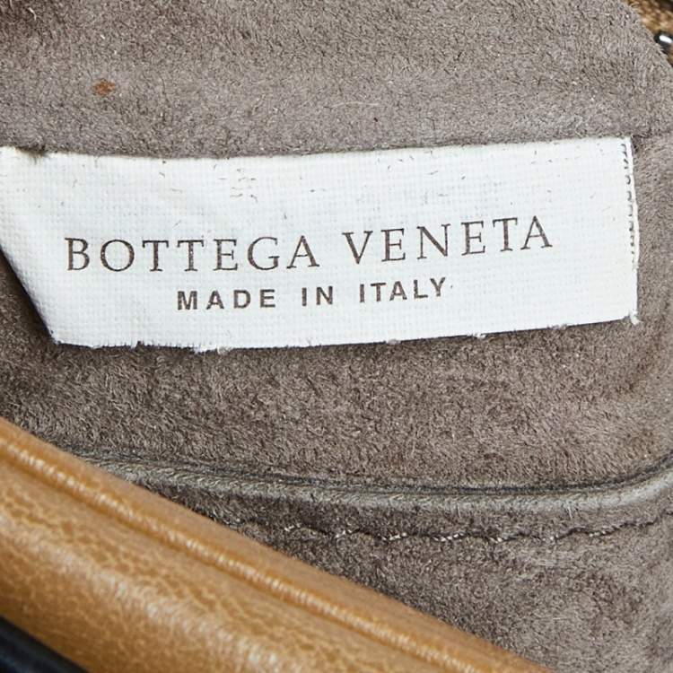 Pre Owned Bottega Veneta Beige Intrecciato Leather Camera Bag
