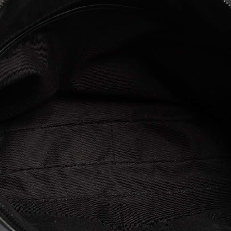 Pre Owned Bottega Veneta Black Intrecciato Leather Front Pocket Briefcase