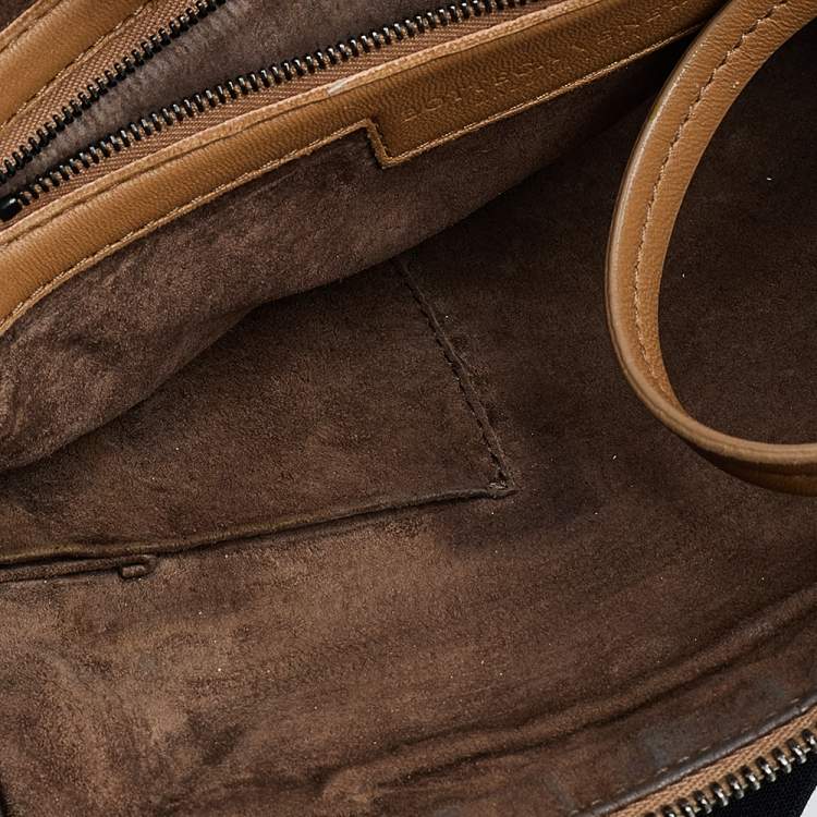 Pre Owned Bottega Veneta Light Brown Intrecciato Leather Shoulder Bag