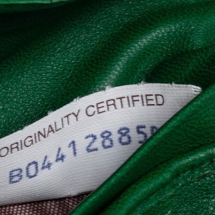 Pre Owned Bottega Veneta Green Intrecciato Leather Continental Wallet