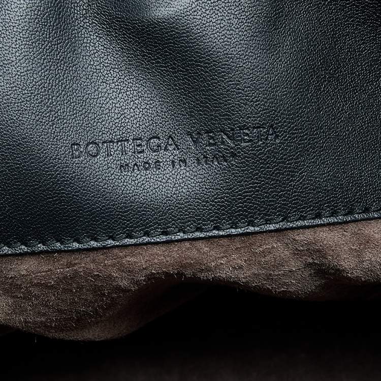 Pre Owned Bottega Veneta Black Intrecciato Leather Tote