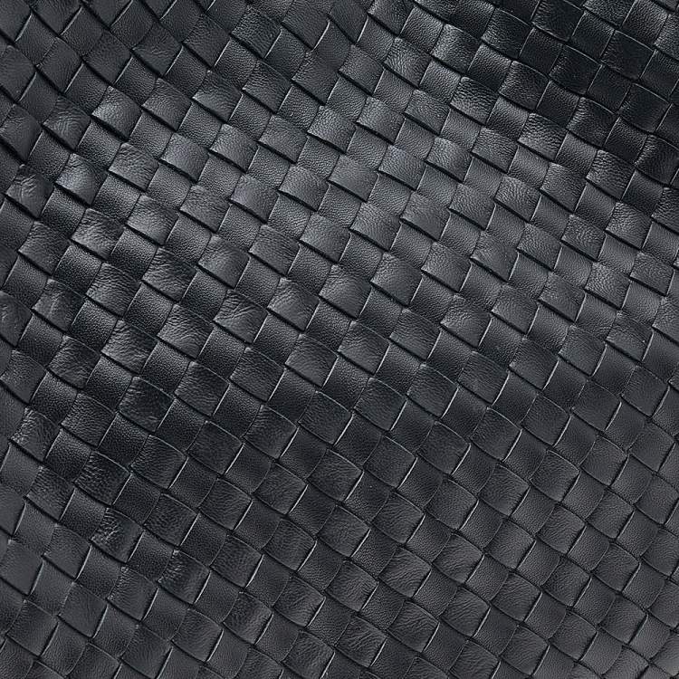 Pre Owned Bottega Veneta Black Intrecciato Leather Tote