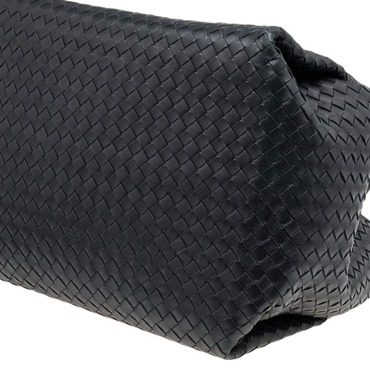 Pre Owned Bottega Veneta Black Intrecciato Leather Tote