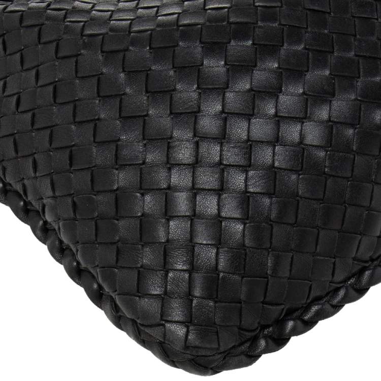 Pre Owned Bottega Veneta Black Intrecciato Leather Hobo