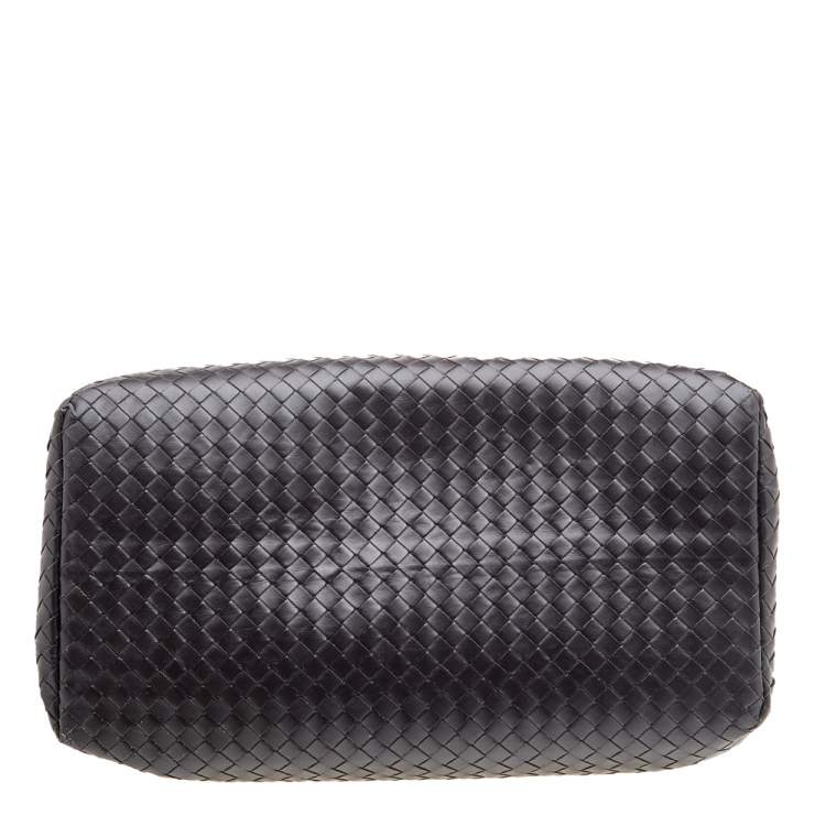 Pre Owned Bottega Veneta Dark Brown Intrecciato Leather Medium Roma Tote