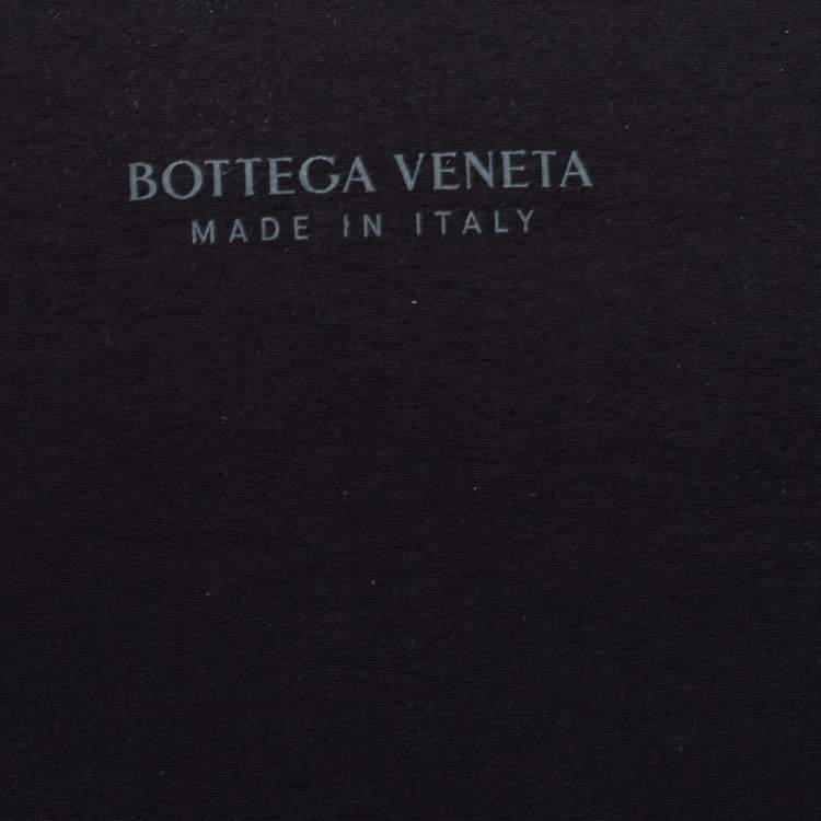 Pre Owned Bottega Veneta Black Intrecciato Leather Cassette Briefcase Bag