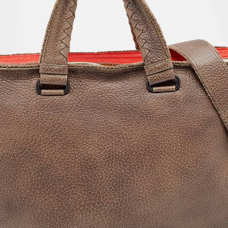 Pre Owned Bottega Veneta Multicolor Deerskin Leather Laptop Bag