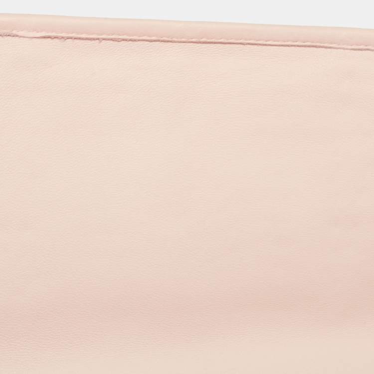 Pre Owned Bottega Veneta Beige/Peach Intrecciato Leather And Python Olimpia Bag
