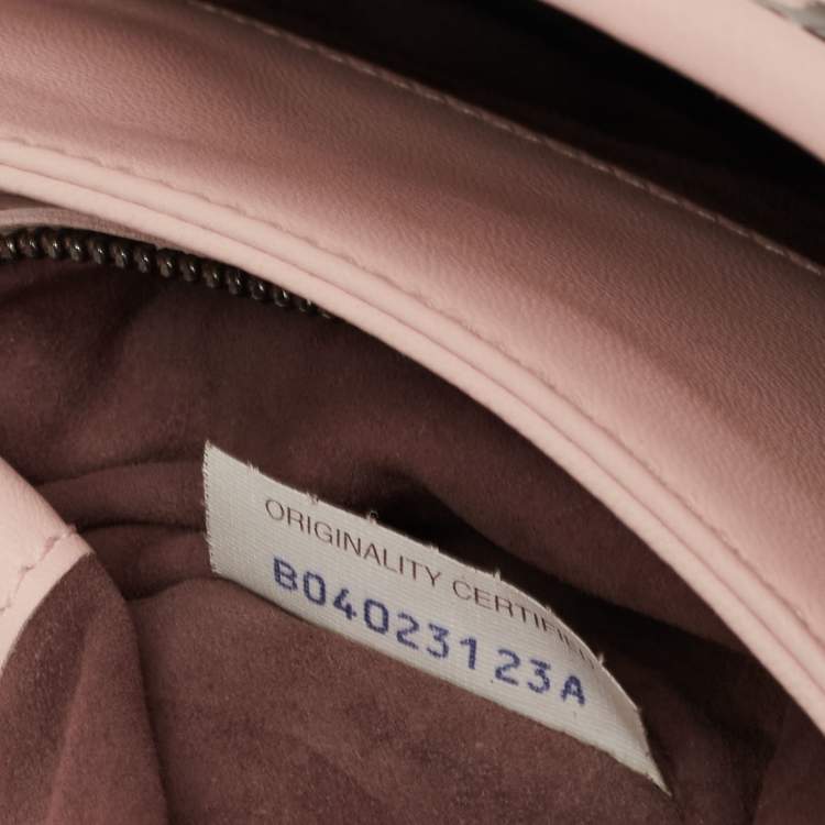 Pre Owned Bottega Veneta Beige/Peach Intrecciato Leather And Python Olimpia Bag