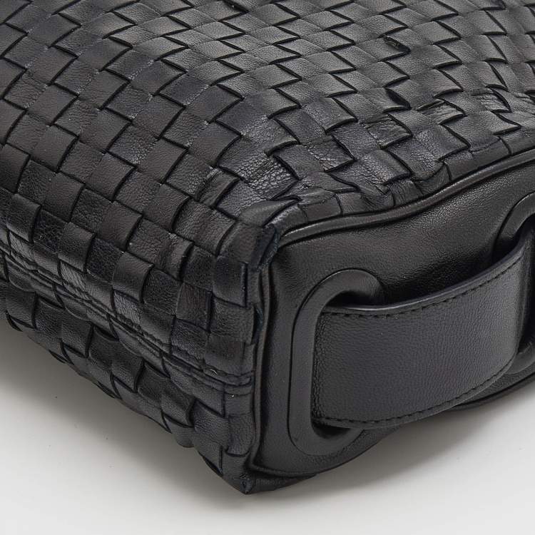 Pre Owned Bottega Veneta Intrecciato Leather Top Handle Bag