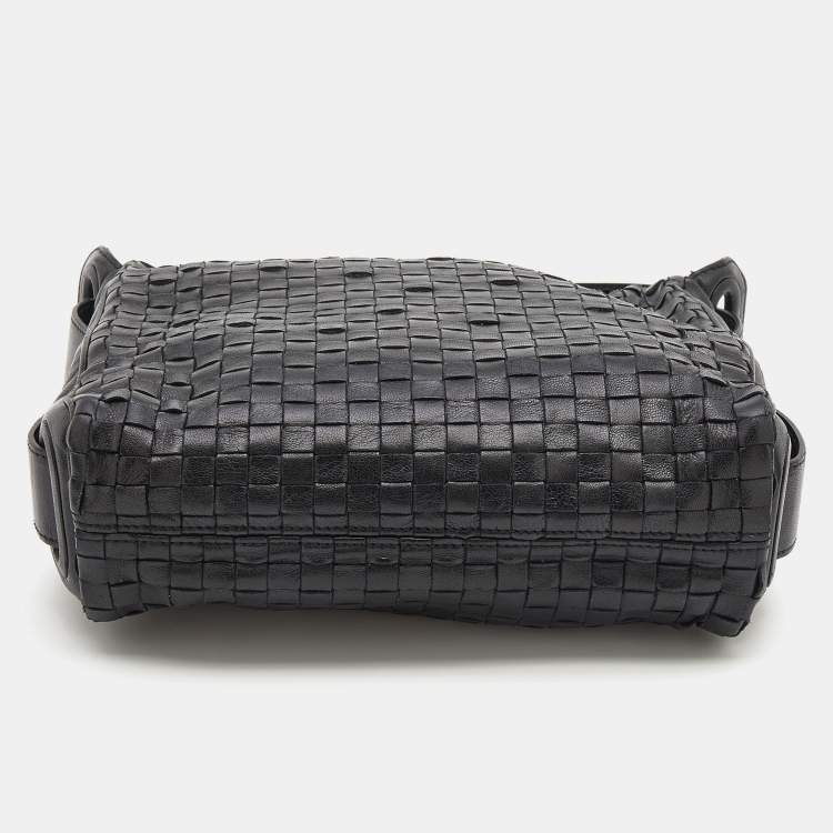 Pre Owned Bottega Veneta Intrecciato Leather Top Handle Bag