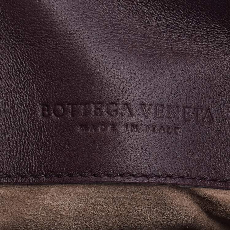 Pre Owned Bottega Veneta Tricolor Leather Small Piazza Bag