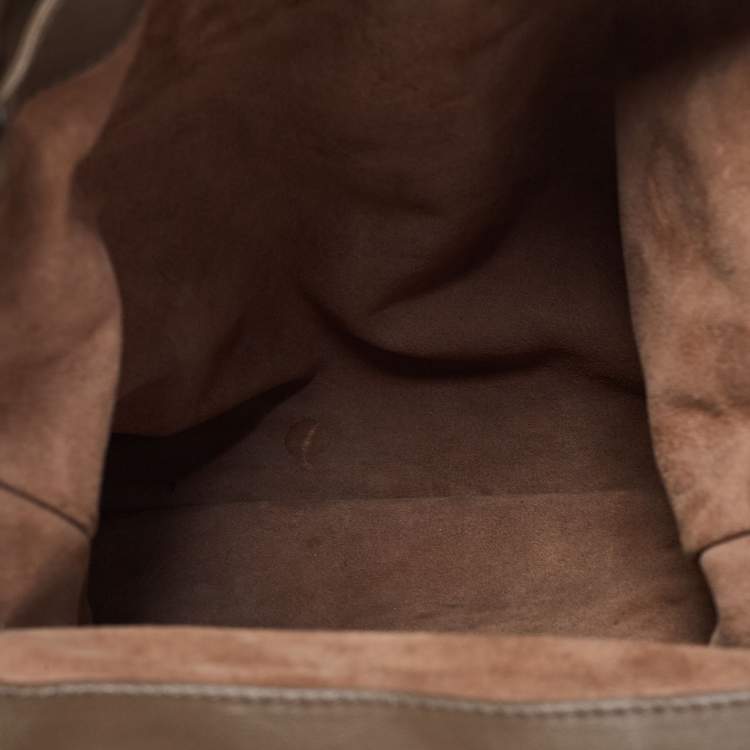 Pre Owned Bottega Veneta Brown Intrecciato Leather Backpack 