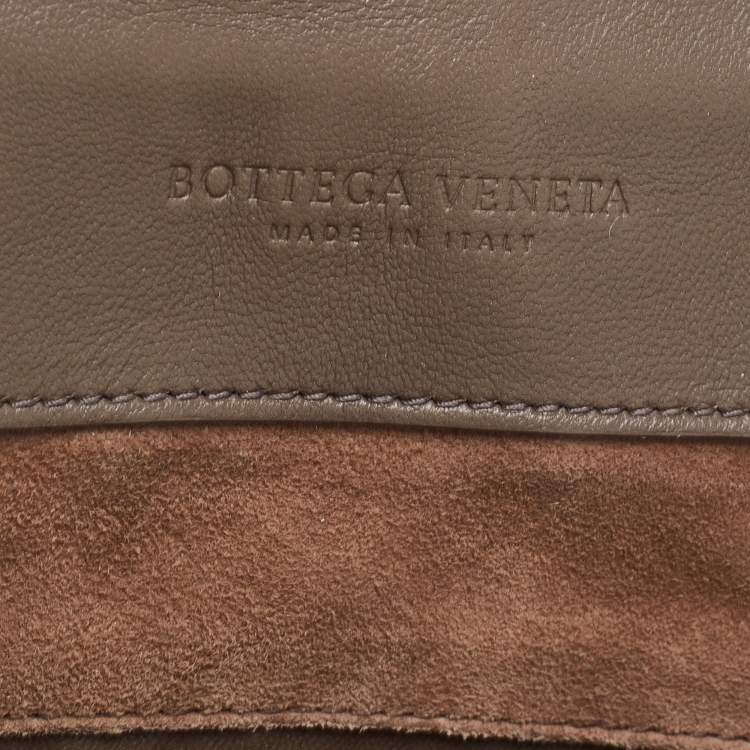 Pre Owned Bottega Veneta Brown Intrecciato Leather Backpack 