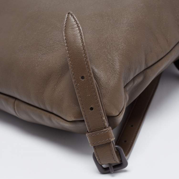 Pre Owned Bottega Veneta Brown Intrecciato Leather Backpack 