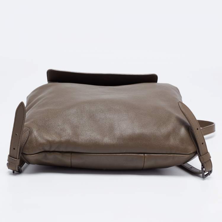 Pre Owned Bottega Veneta Brown Intrecciato Leather Backpack 