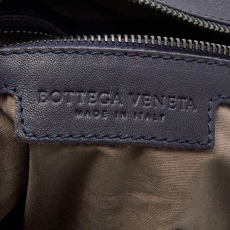 Pre Owned Bottega Veneta Purple Intrecciato Leather Knot Hobo