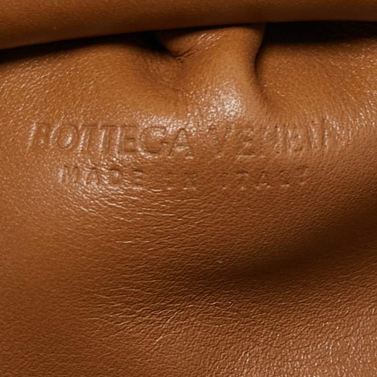 Pre Owned Bottega Veneta Brown Leather Mini The Pouch Bag