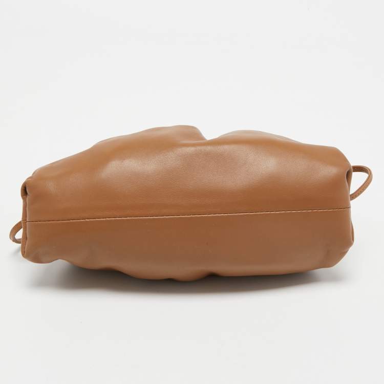 Pre Owned Bottega Veneta Brown Leather Mini The Pouch Bag