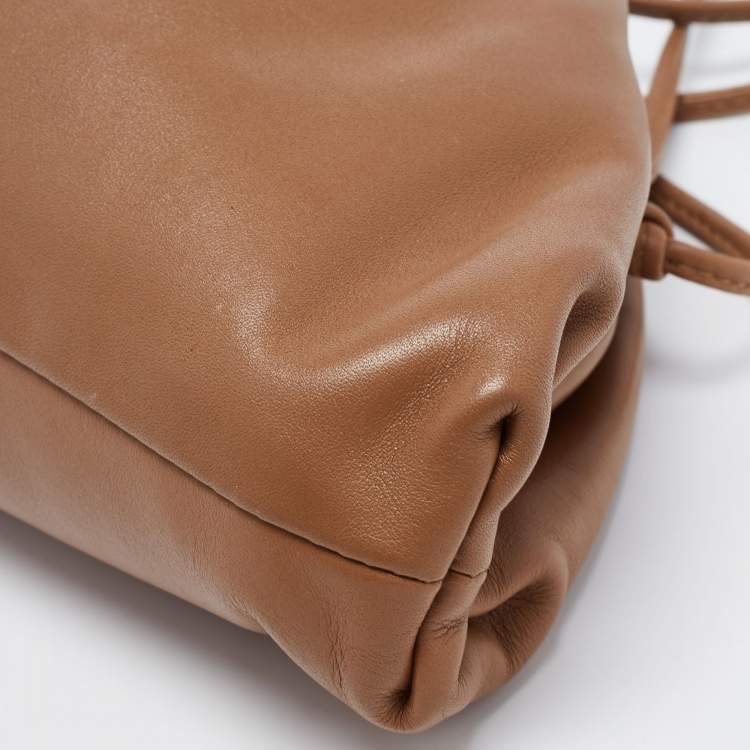 Pre Owned Bottega Veneta Brown Leather Mini The Pouch Clutch Bag