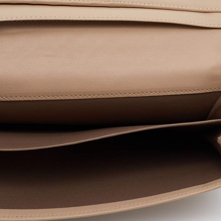 مملوكة مسبقًا Bottega Veneta Beige Intrecciato Leather Long Compact Wallet