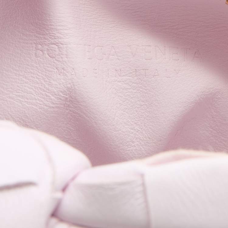 Pre Owned Bottega Veneta Blush Pink Intrecciato Leather Mini Jodie Hobo