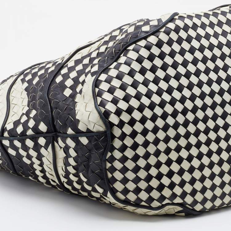Pre Owned Bottega Veneta Monochrome Intrecciato Leather Basket Tote