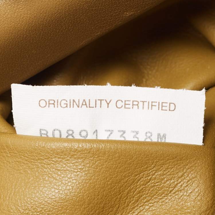 Pre Owned Bottega Veneta Tan Leather Chain Pouch Clutch
