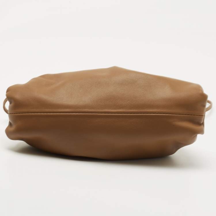 Pre Owned Bottega Veneta Brown Leather Mini Pouch