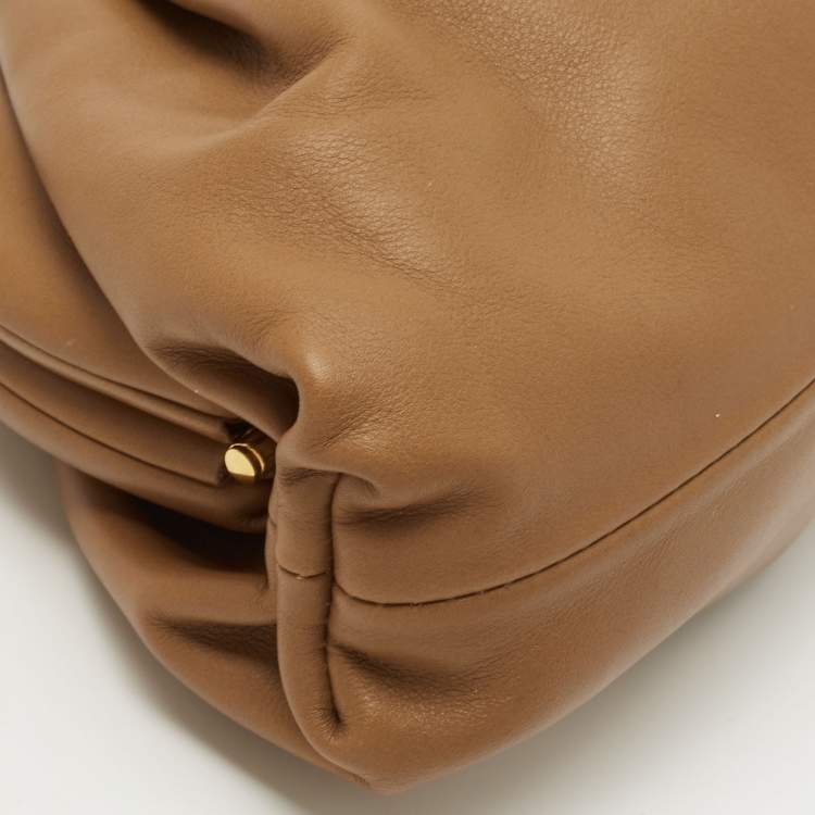 Pre Owned Bottega Veneta Brown Leather Mini Pouch
