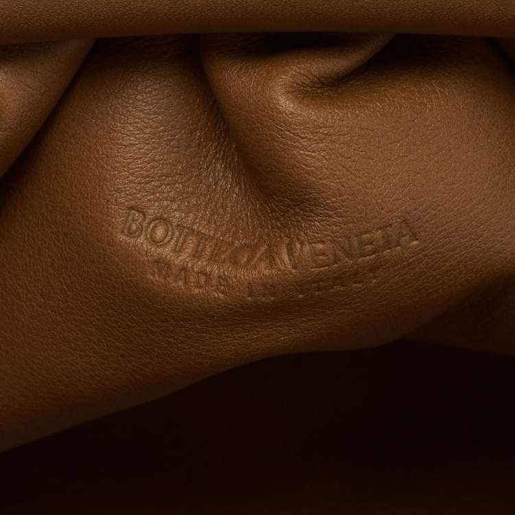 Pre Owned Bottega Veneta Brown Leather Mini Pouch